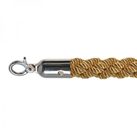 barrier cord golden coloured twisted | colour of fittings silver coloured | shiny L 1.57 m product photo
