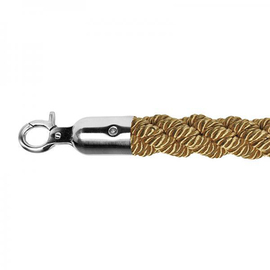 barrier cord golden coloured twisted | colour of fittings silver coloured | matted L 1.57 m product photo