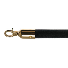 barrier cord black velvet look | colour of fittings brass coloured L 1.57 m product photo