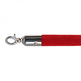 barrier cord red velvet look | colour of fittings silver coloured | matted L 1.57 m product photo