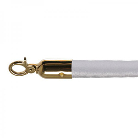 barrier cord white velvet look | colour of fittings brass coloured L 1.57 m product photo