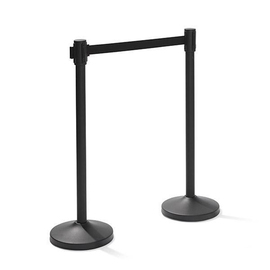 barrier post Trendy stainless steel black | webbing colour black barrier length 1.8 m product photo