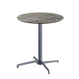 patio table | Bistro table foldable grey | Galaxy Marble | round Ø 700 mm product photo