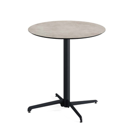 patio table | Bistro table foldable black | Moonstone | round Ø 700 mm product photo