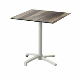 patio table foldable sand couloured | Tropical Wood | square 700 mm x 700 mm product photo