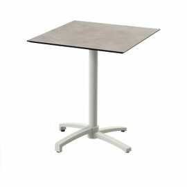 patio table foldable sand couloured | Moonstone | square 700 mm x 700 mm product photo
