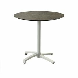 patio table foldable sand couloured | Midnight Marble | round Ø 700 mm product photo