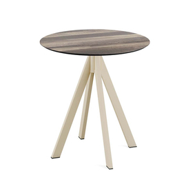 patio table Infinity beige | Tropical Wood round Ø 700 mm product photo