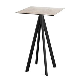 bar table Infinity black | Moonstone square | 700 mm x 700 mm product photo