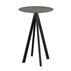 bar table Infinity black | Midnight Marble round Ø 700 mm product photo