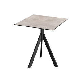 patio table TRIPOD foldable black | Moonstone 700 mm x 700 mm H 740 mm product photo