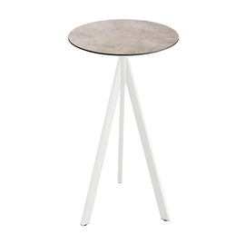 bar table TRIPOD foldable white | Moonstone Ø 700 mm H 1100 mm product photo