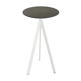 bar table TRIPOD foldable white | Midnight Marble Ø 700 mm H 1100 mm product photo
