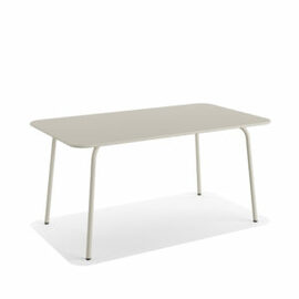 patio table SHINE steel beige rectangular | 1600 mm x 900 mm H 730 mm product photo