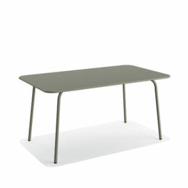 patio table SHINE steel green rectangular | 1600 mm x 900 mm H 730 mm product photo