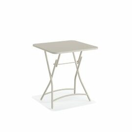 Bistro folding table BREEZE steel beige square | 600 mm x 600 mm product photo