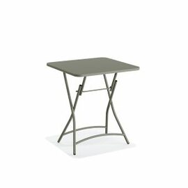 Bistro folding table BREEZE steel green square | 600 mm x 600 mm product photo