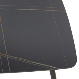 outdoor dining table PEDRO wengé | black | 1600 mm x 900 mm H 760 mm product photo  S