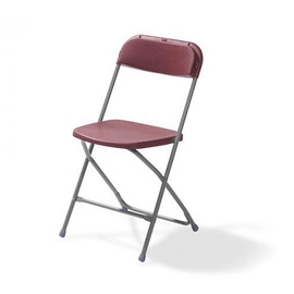 folding chair Budget grey | red | 450 mm x 430 mm product photo