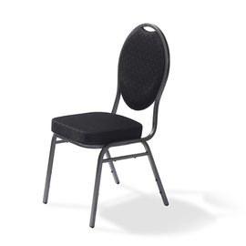 stacking chair Palace black | 440 mm x 520 mm product photo