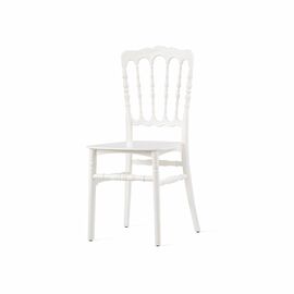 wedding chair Napoleon white stackable product photo
