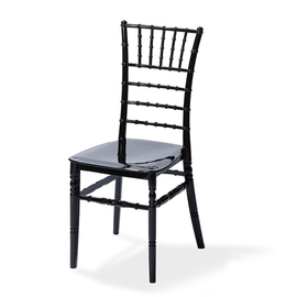 wedding chair Tiffany black stackable product photo