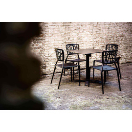 stacking chair Webb black | 470 mm x 430 mm product photo  S