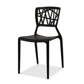 stacking chair Webb black | 470 mm x 430 mm product photo