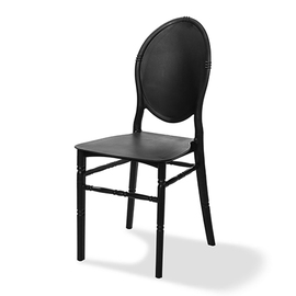 stacking chair Medaillon black | 400 mm x 450 mm product photo