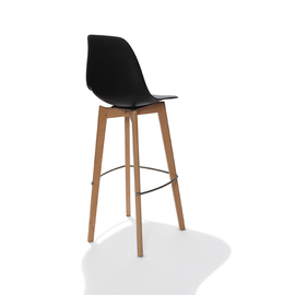 bar chair Keeve black H 1190 mm | stackable product photo  S