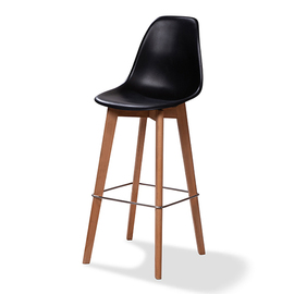 bar chair Keeve black H 1190 mm | stackable product photo