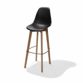 bar chair Keeve black H 1190 mm | stackable product photo