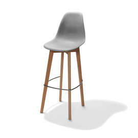 bar chair Keeve grey H 1090 mm | stackable product photo