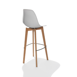 bar chair Keeve white H 1190 mm | stackable product photo  S