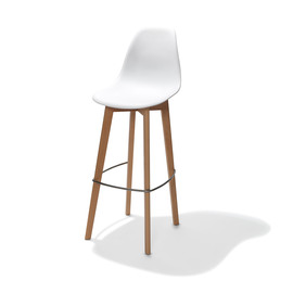 bar chair Keeve white H 1190 mm | stackable product photo