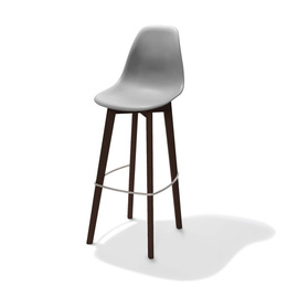 bar chair Keeve black | grey H 1090 mm | stackable product photo