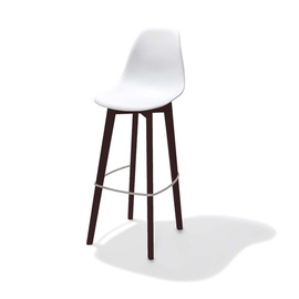 bar chair Keeve black | white H 1090 mm | stackable product photo
