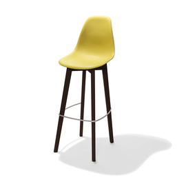 bar chair Keeve black | yellow H 1090 mm | stackable product photo