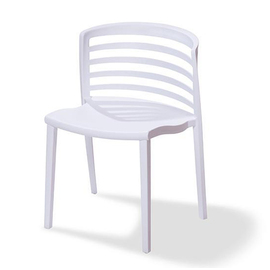 stacking chair Riviera white | 490 mm x 490 mm product photo