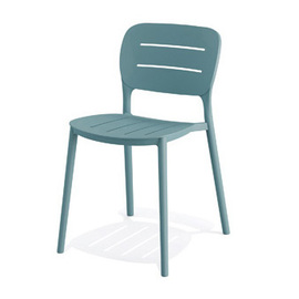 patio chair blue | stackable | seat height 460 mm product photo