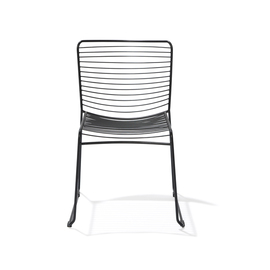 wire chair black stackable product photo  S