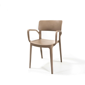 armchair WING stackable • beige product photo