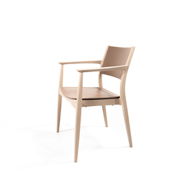stacking chair CLARCK CHAIR • cappuccino colourd H 819 mm product photo