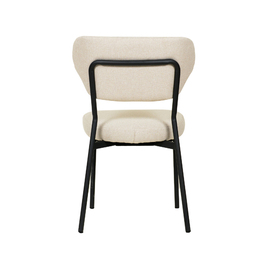 upholstered stacking chair DUKO beige fire-resistent product photo  S