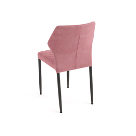 upholstered stacking chair LOUIS pink | fire-retardant product photo  S