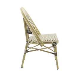 Bistro chair PARIS natural | white | black | stackable product photo  S