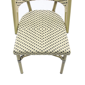 Bistro chair PARIS natural | white | black | stackable product photo  S