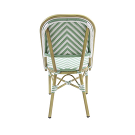 Bistro chair PARIS natural | white | green | stackable product photo  S