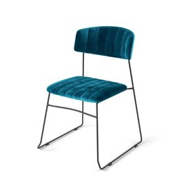 stacking chair Mundo • petrol blue H 790 mm product photo