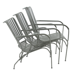 outdoor lounge chair PHIL grey green | stackable product photo  S